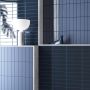 Carrelage déco mural Colli Aqua Matt mur bleu