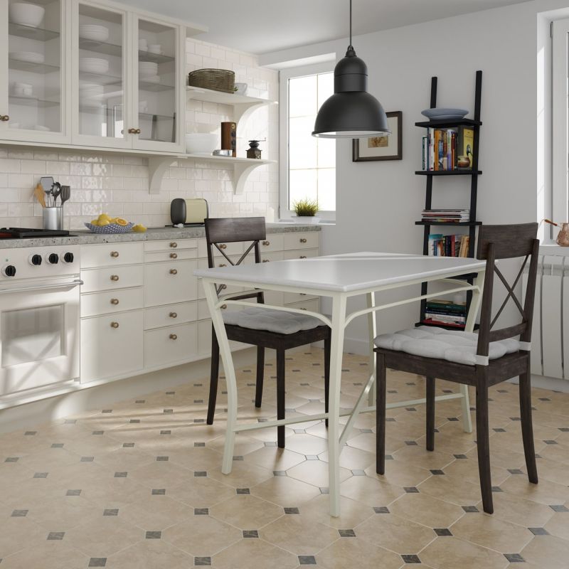 Carrelage sol Oxivali couleur beige pour cuisine