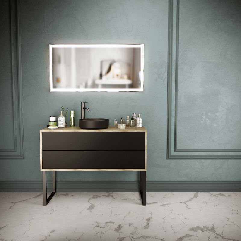 Meuble sous vasque Diamantine sur pied