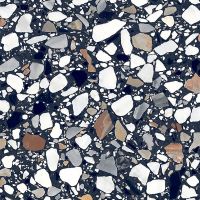 Carrelage imitation terrazzo Framboisier 20X20 Nero Macro