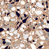 Carrelage imitation terrazzo Framboisier 20X20 Terracotta Macro