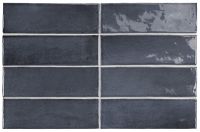 Carrelage décor mural Cotz brillant 5X15 Blue Night