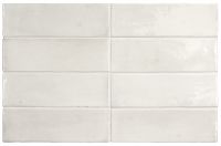 Carrelage décor mural Cotz brillant 5X15 White