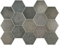 Carrelage hexagonal Hatrider 17.5X20 Carbon