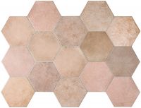 Carrelage hexagonal Hatrider 17.5X20 Rose