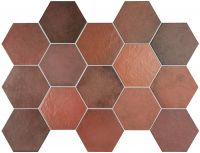 Carrelage hexagonal Hatrider 17.5X20 Wine