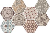 Carrelage Hexagonal Haquette 17.5X20 Harmony Colours
