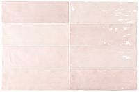 Carrelage décor mural La Rachotte 6.5X20 Rose