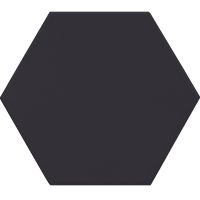 Carrelage hexagonal Daris Vise 15X17 Nero