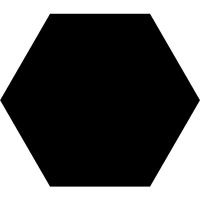 Carrelage hexagonal Arrensi 25x21.6 uni charbon