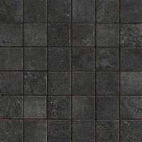 Carrelage imitation béton Paesana 29.6X29.6 Mosaïque mix Anthracite