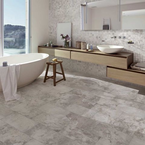 Carrelage mosaïque effet pierre de bali pour mur de salle de bain