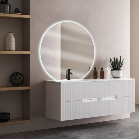 Miroir rond LED salle de bain Simence