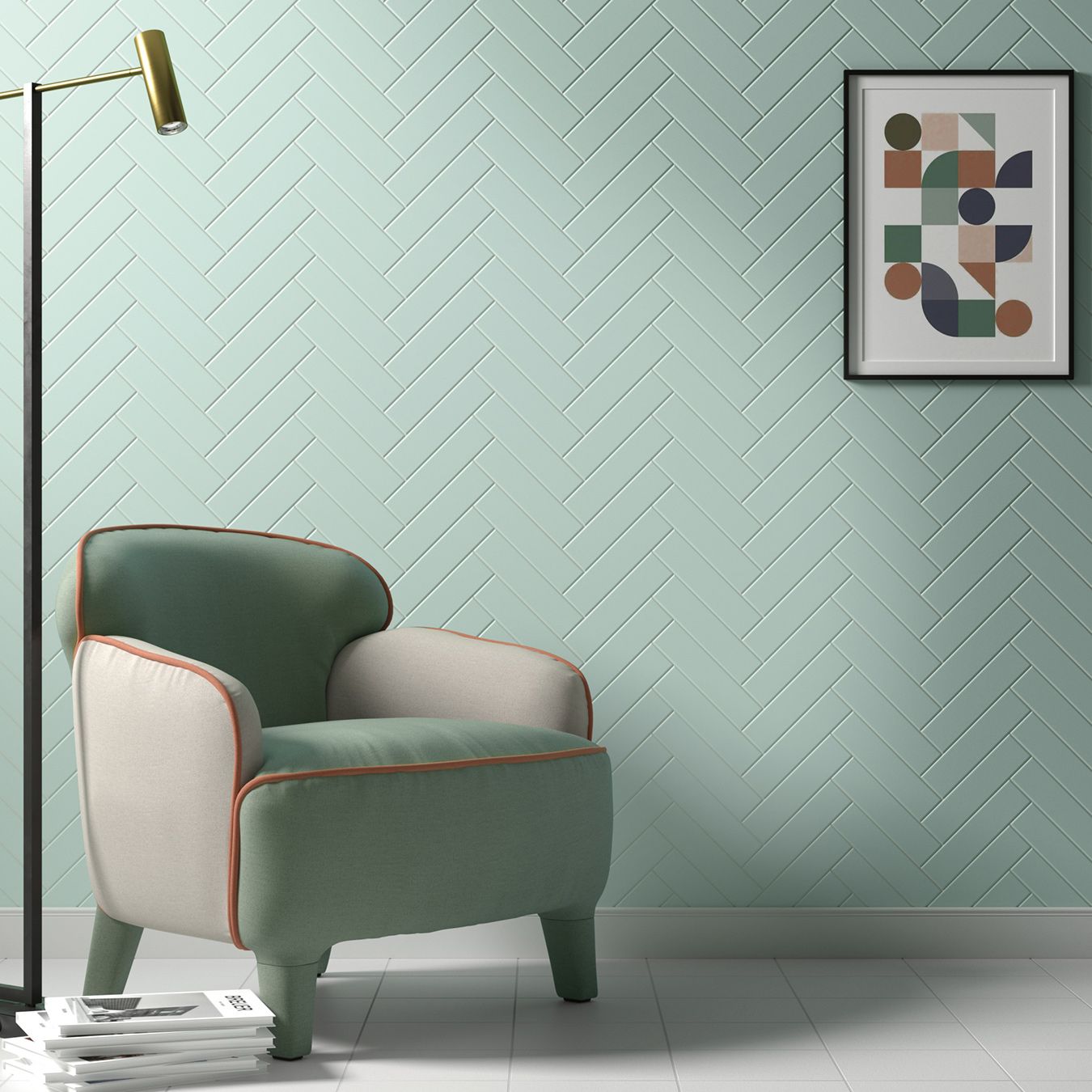 Carrelage déco mural Colli Aqua Matt Séjour Aloe