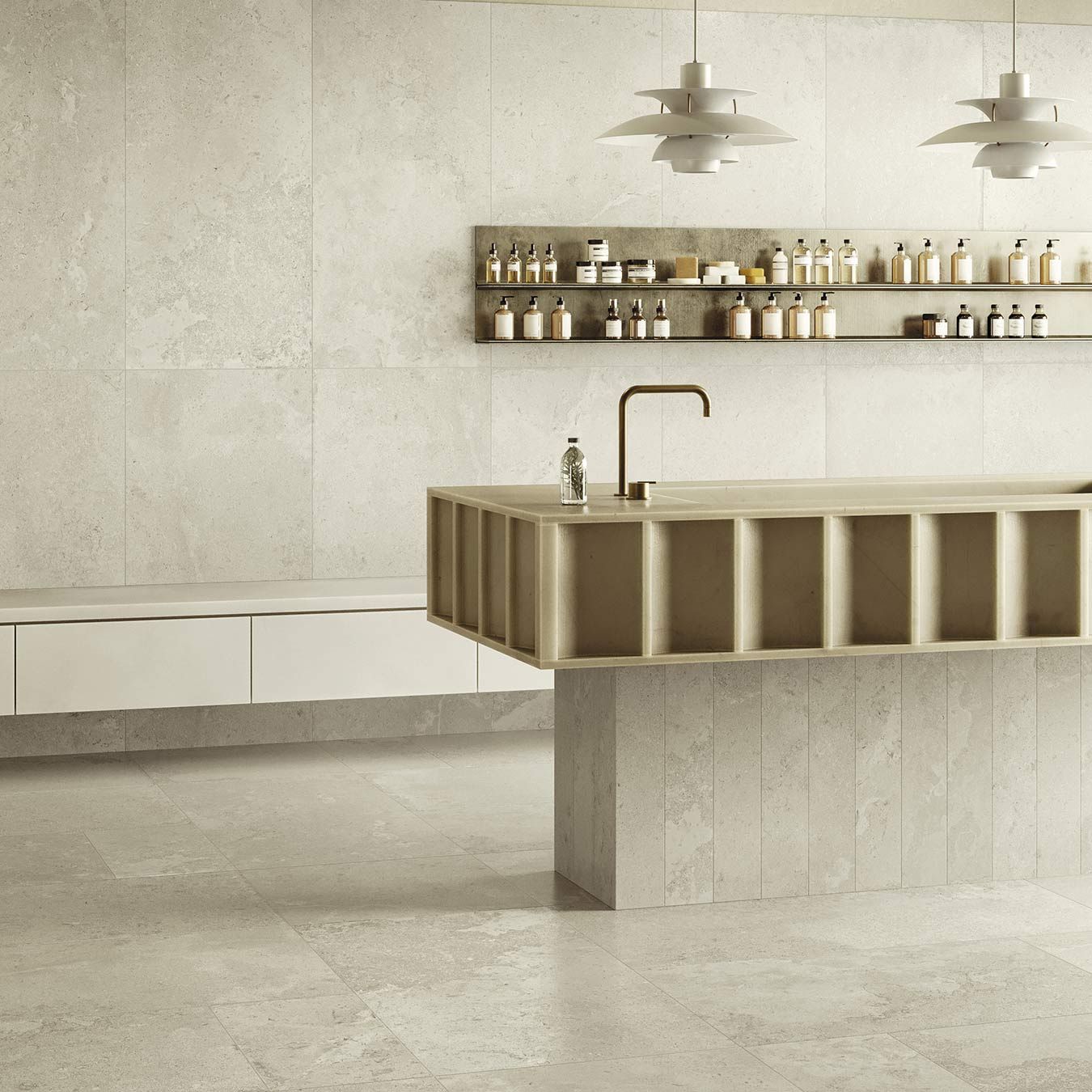le carrelage effet pierre Standario Stone cuisine