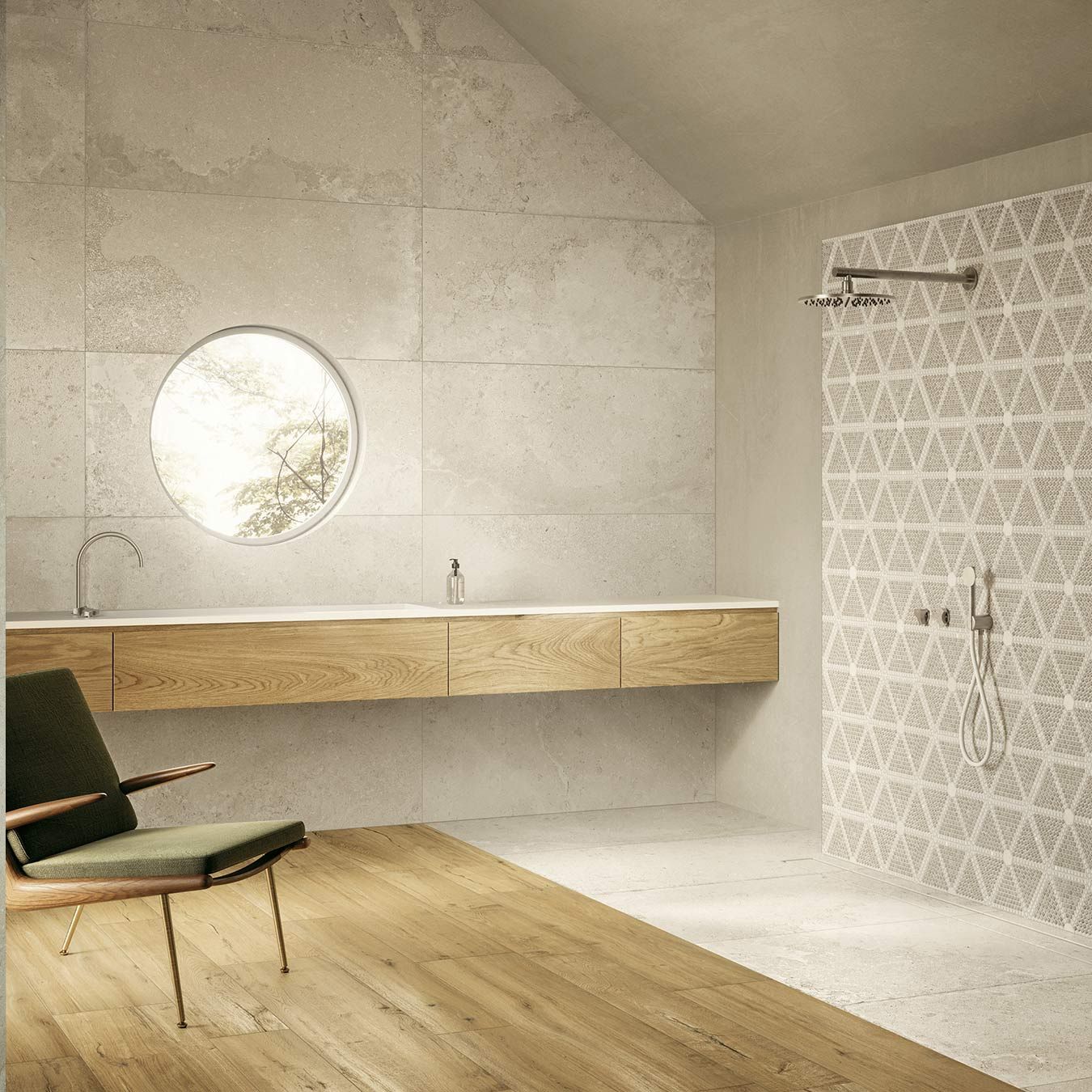 le carrelage effet pierre Standario Stone salle de bain
