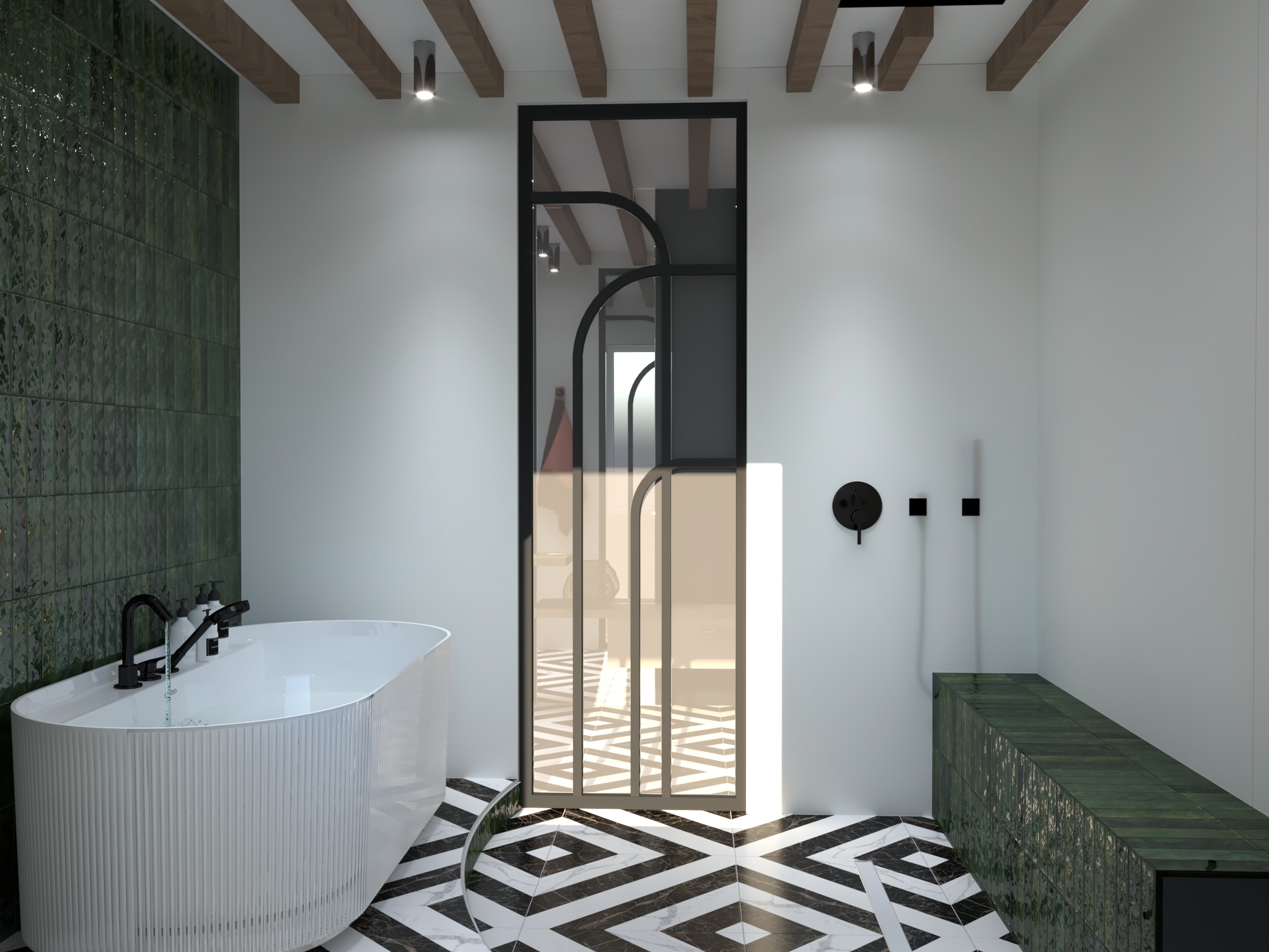 Baignoire ilot salle de bain Vilvert Veauche 