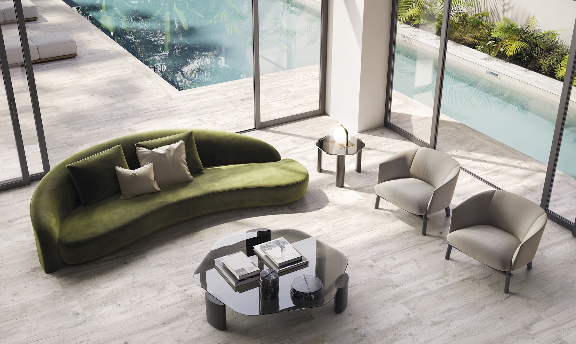 Carrelage bois dedans dehors