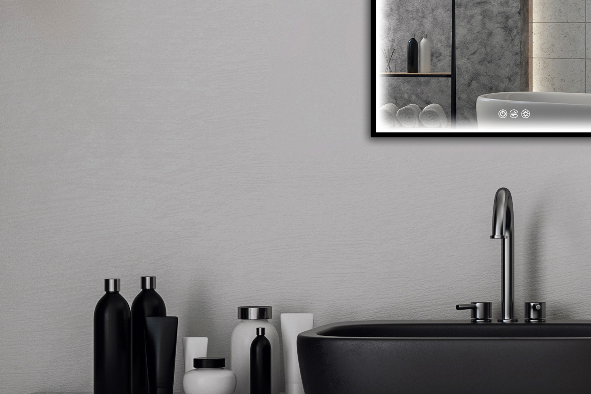 Miroir led tactile