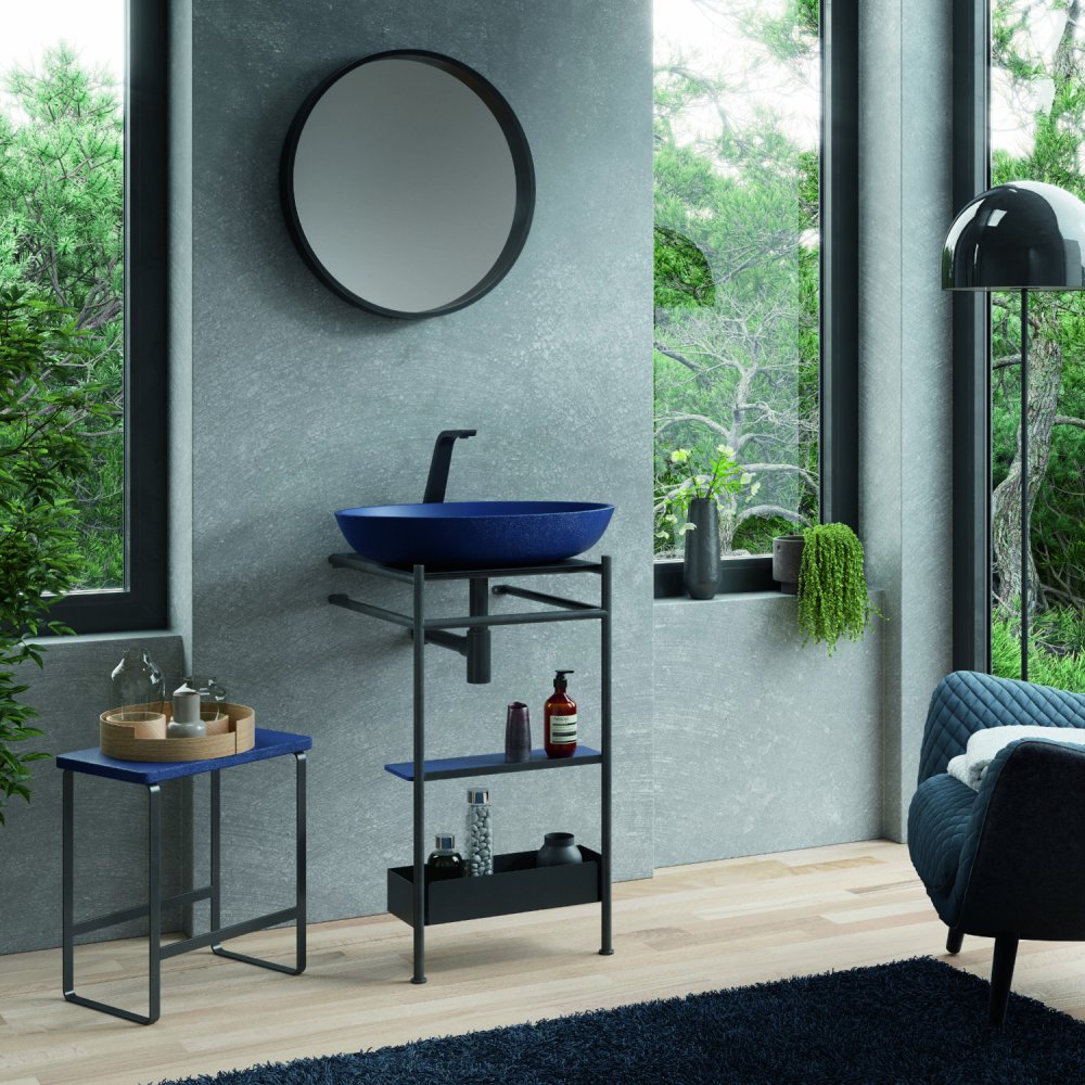 Salle de bains moderne avec mobilier minimaliste