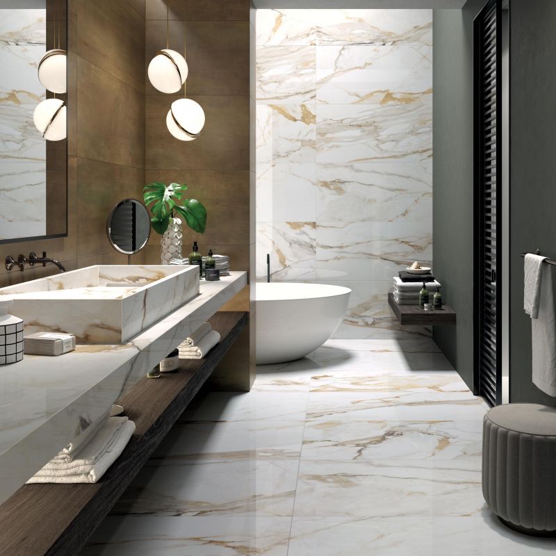 L'élégance d'une salle de bain en marbre