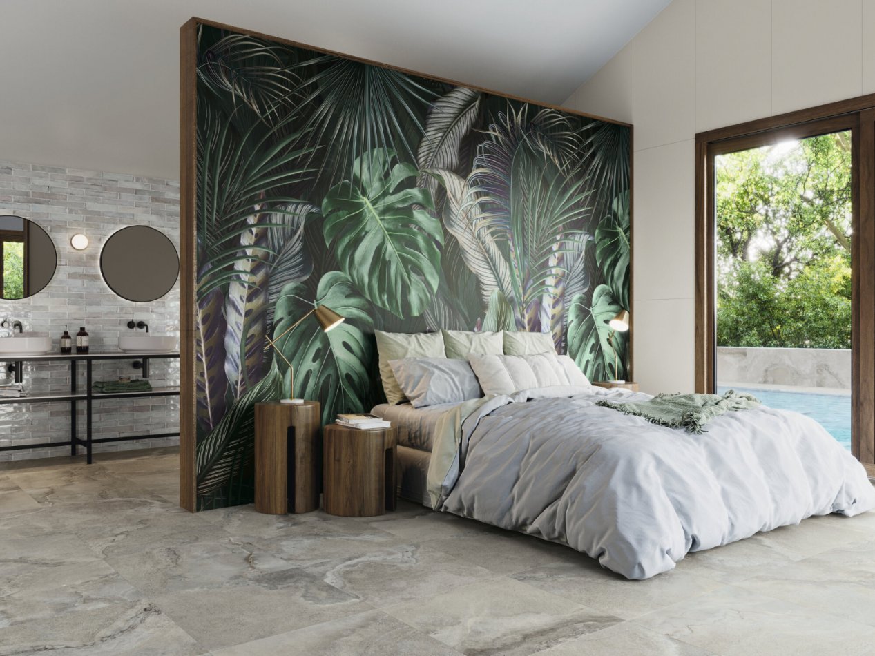 Carrelage au sol en grès cérame pour le sol de la chambre