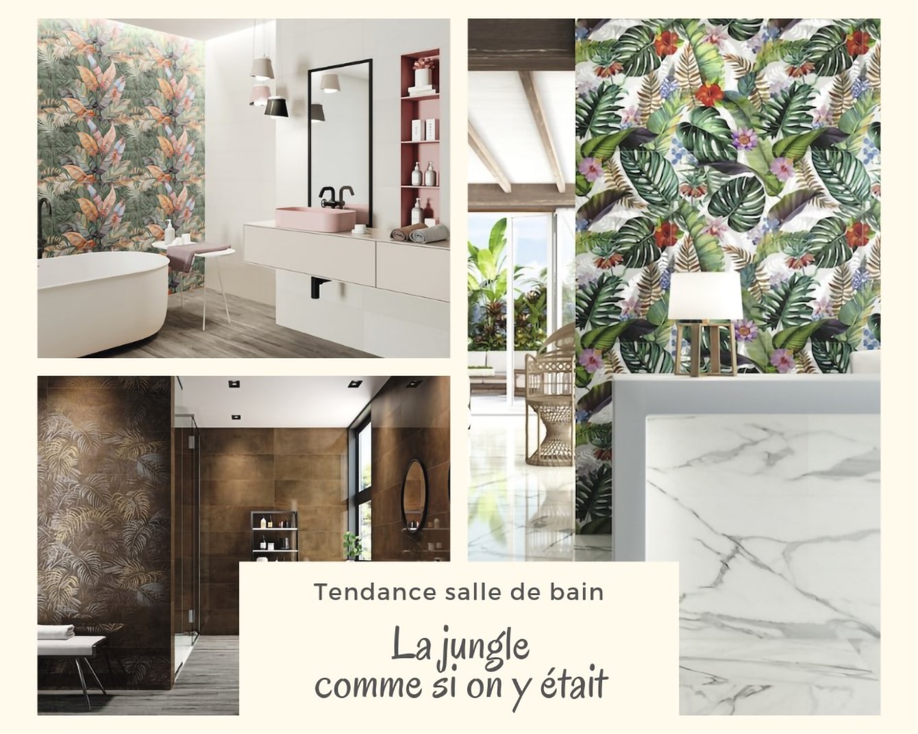 Salle de bain tendance jungle