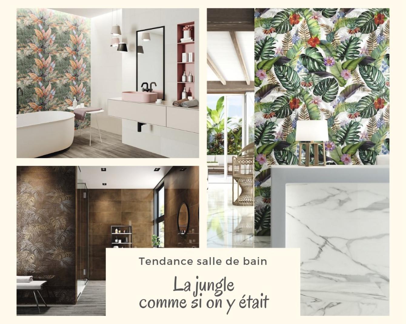 Salle de bain tendance jungle Salle de bain tendance jungle