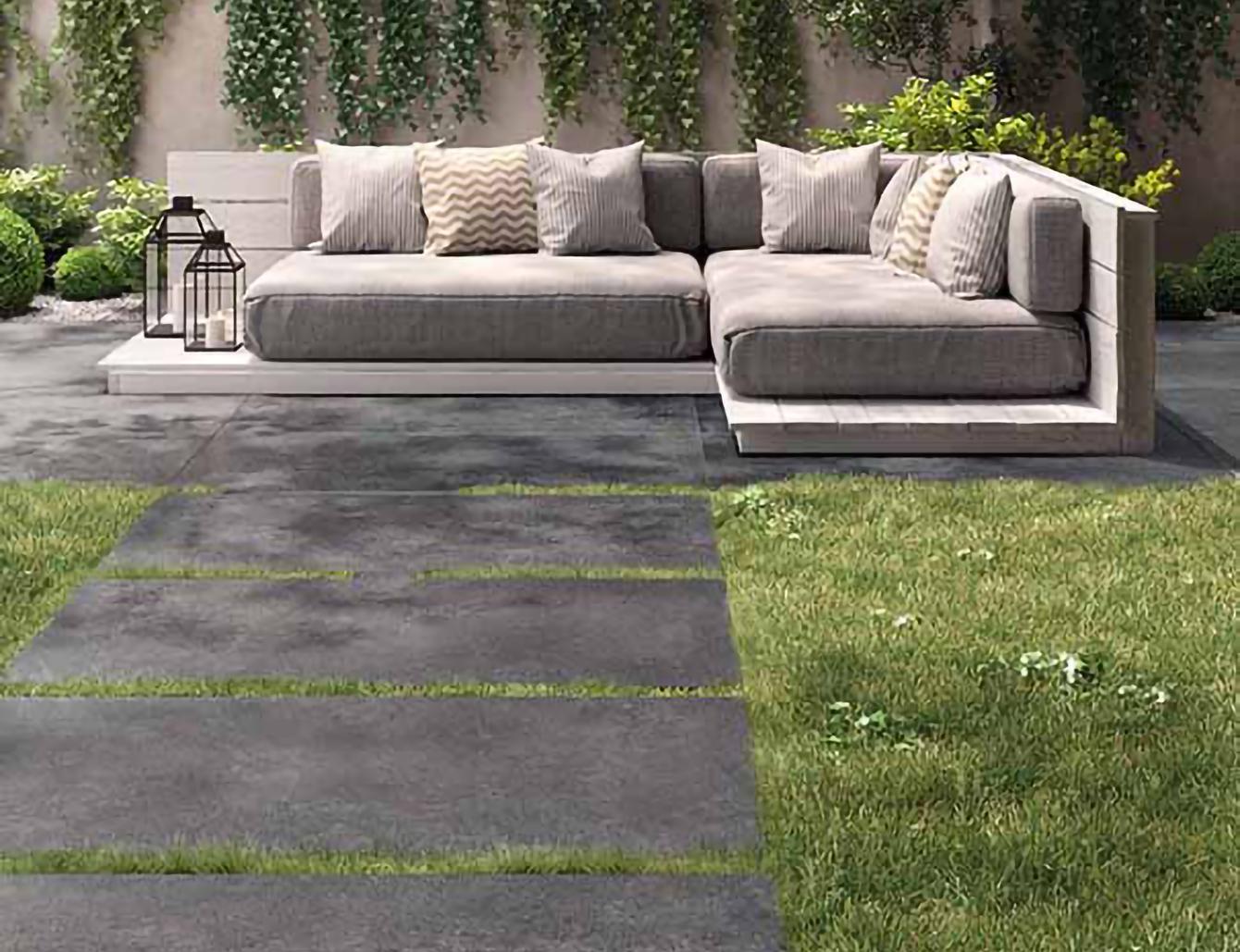 Carrelage grand format extérieur terrasse