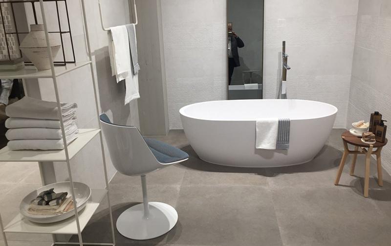 Carrelage grand format salle de bain