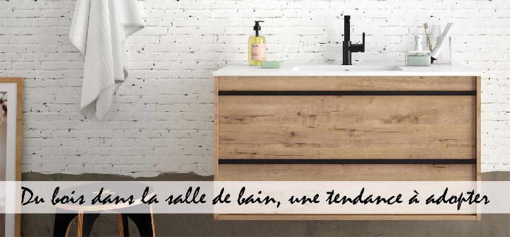 Tendance bois dans la salle de bain