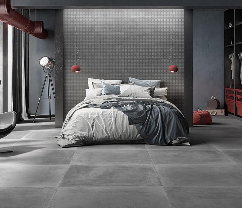 carrelage effet beton chambre