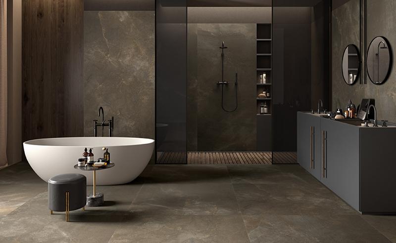 Salle de bain total look style design high tech