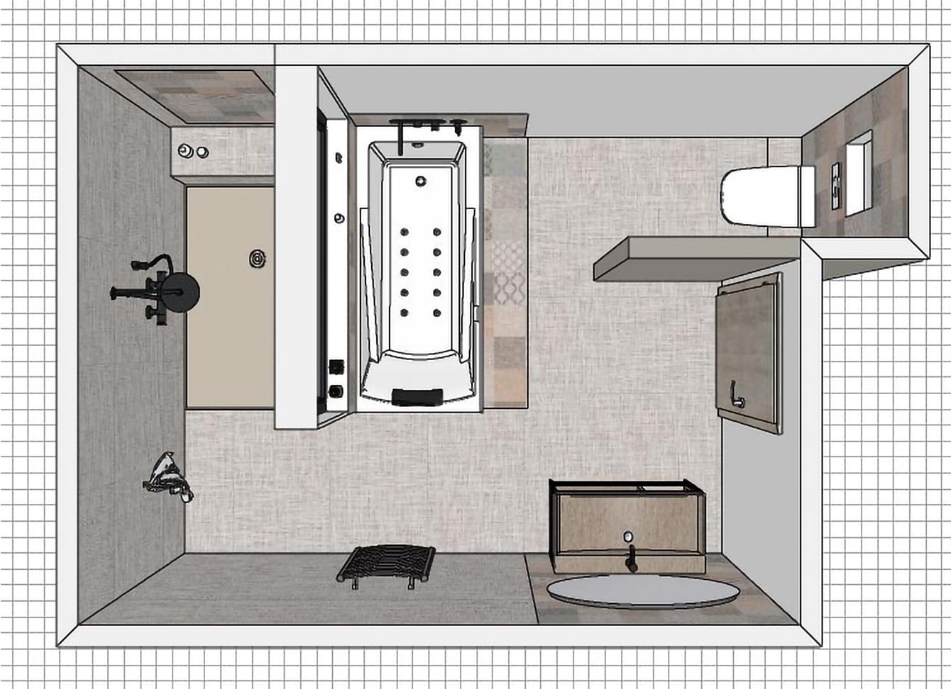 Plan d'agencement salle de bains