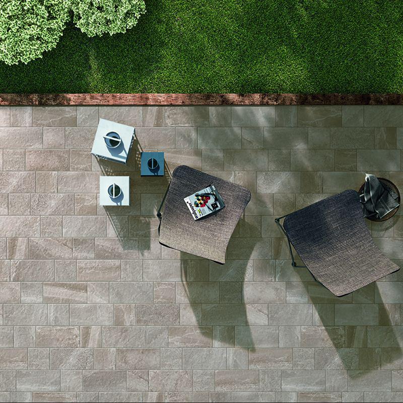 carrelage terrasse aspect quartzite 