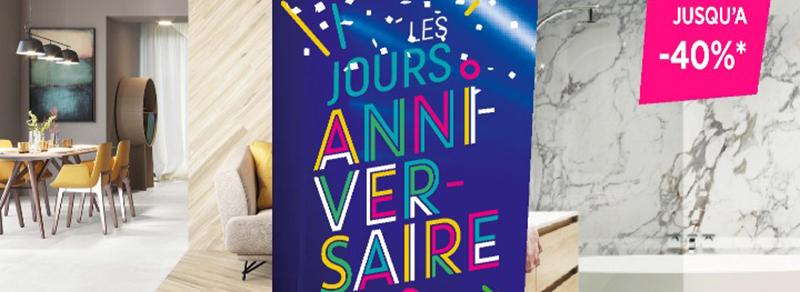 Les jours anniversaire Carrelage et Bain