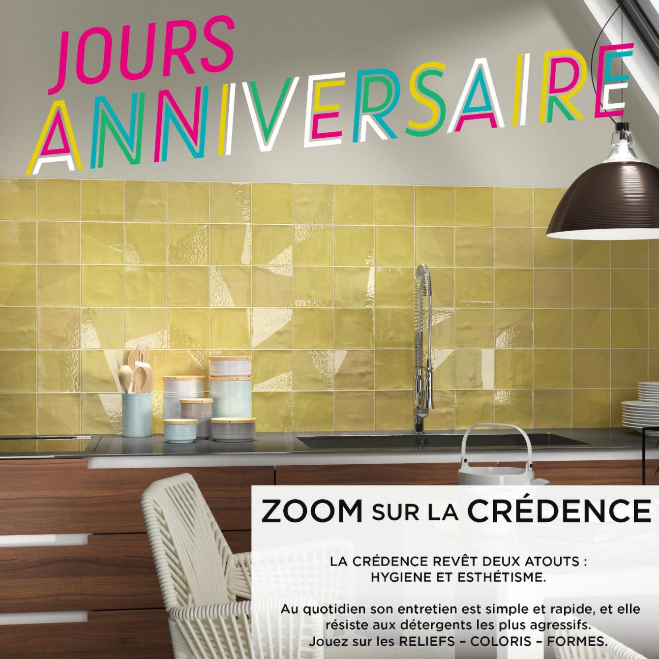 Offre anniversaire crédence de cuisine