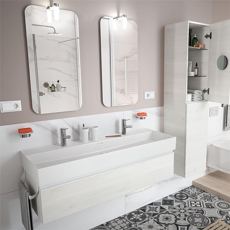 Meuble salle de bain avec porte-serviettes