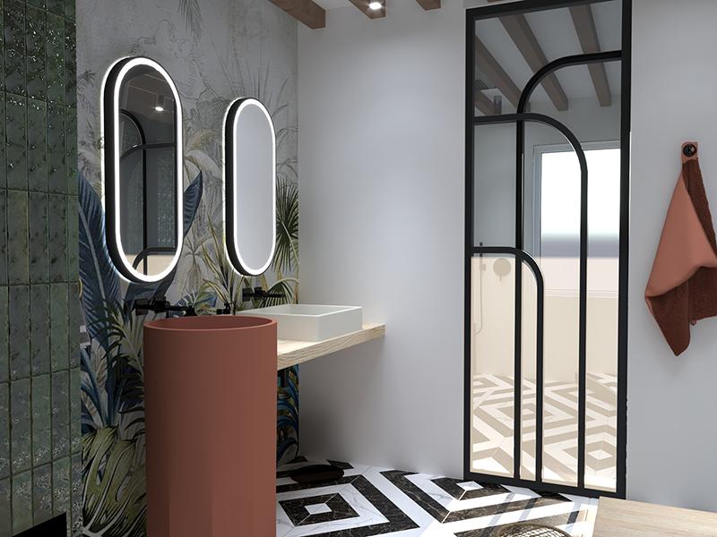 Réalisation salle de bain en 3D pour la 3D Cup Agenceur 2022