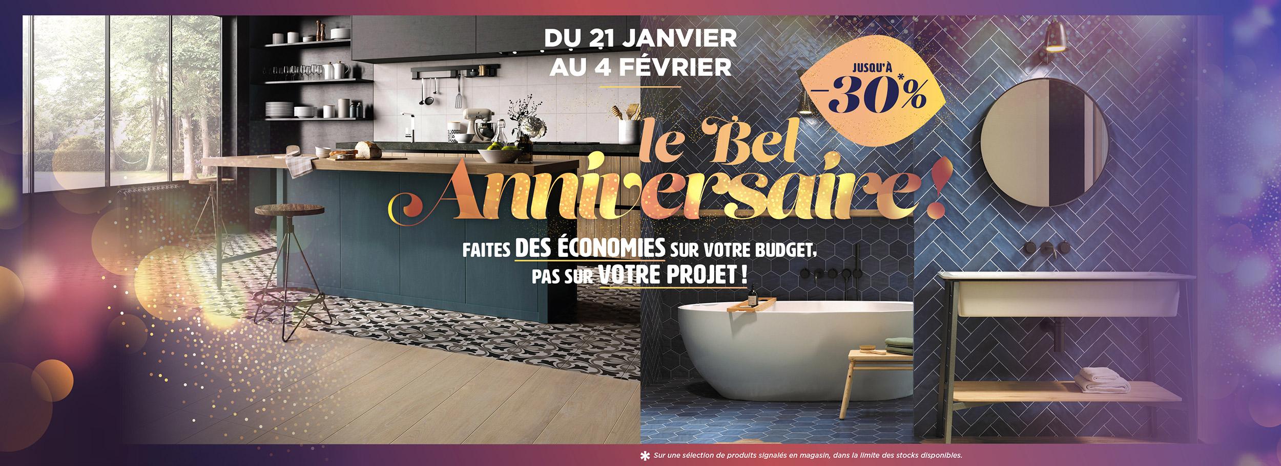 Opération bel anniversaire Carrelage et bain