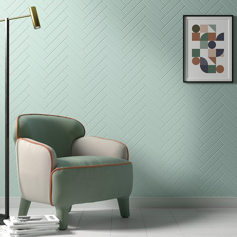 Carrelage déco mural Colli Aqua Matt couleur vert