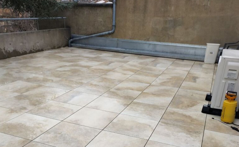 Rénovation terrasse de 50 m² par le magasin AB Carrelages Aquitaine Libourne