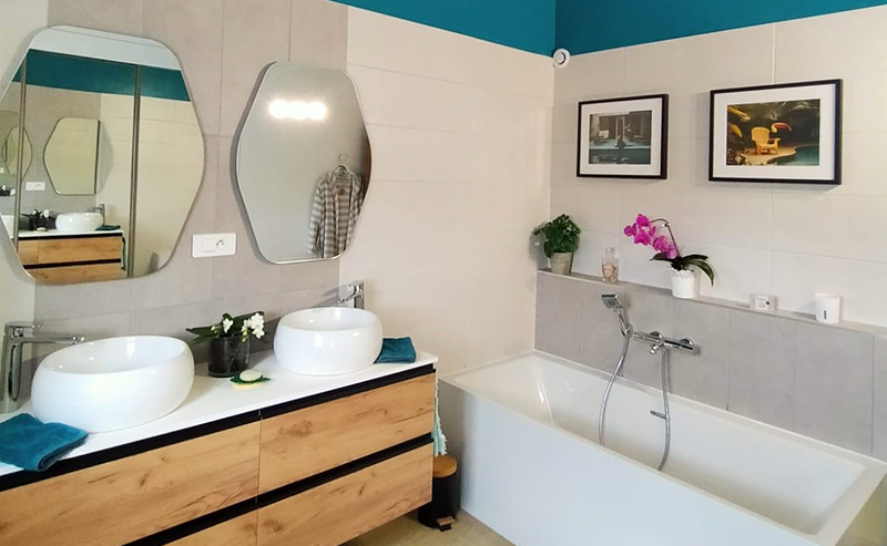 Rénovation d'une salle de bain par le magasin Carrelage et Bain à Montélimar
