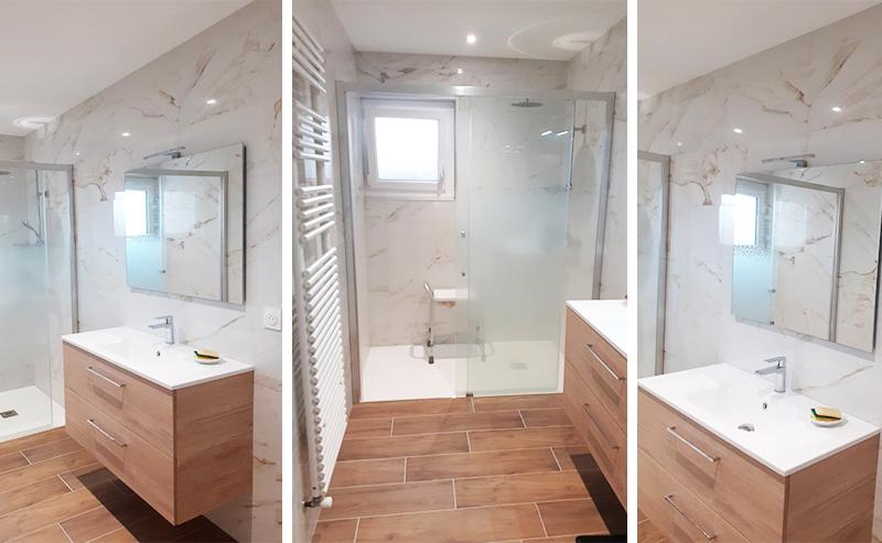 Rénovation complète d'une salle de bain pour personnes âgées par Carrélia à Valence