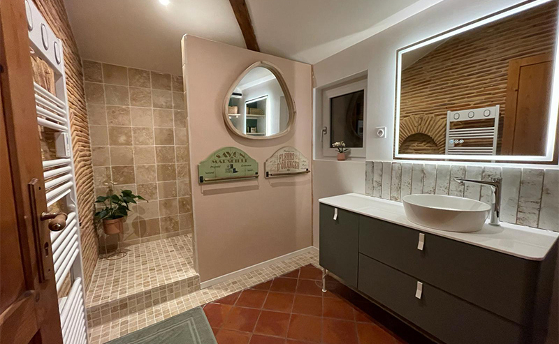 Rénovation salle d’eau avec Decomat Bergerac à la force 