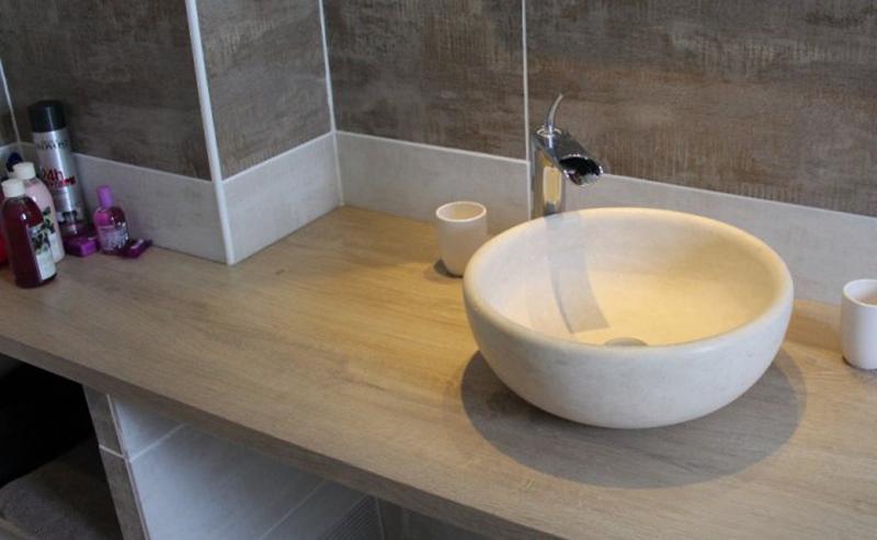 Réalisation d'une salle de bain avec douche par Pop Carrelage à Béziers